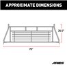 ARIES | Classic Black Steel Headache Rack - Chevrolet / Dodge / Ford / GMC 2000-2022