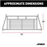 ARIES | Classic Black Steel Headache Rack - F-250 / F-350 2000-2016 ARIES Cab & Bed Racks
