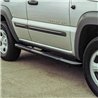 ARIES | 3" Round Black Steel Side Bars - Liberty 2.4L / 2.8L / 3.7L 2002-2007