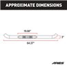 ARIES | 3" Round Black Steel Side Bars - Tacoma 2.4L / 2.7L / 3.4L 1997-2004