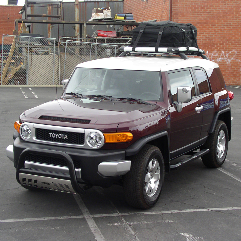 ARIES | 3" Round Black Steel Side Bars - FJ Cruiser 4.0L 2007-2014