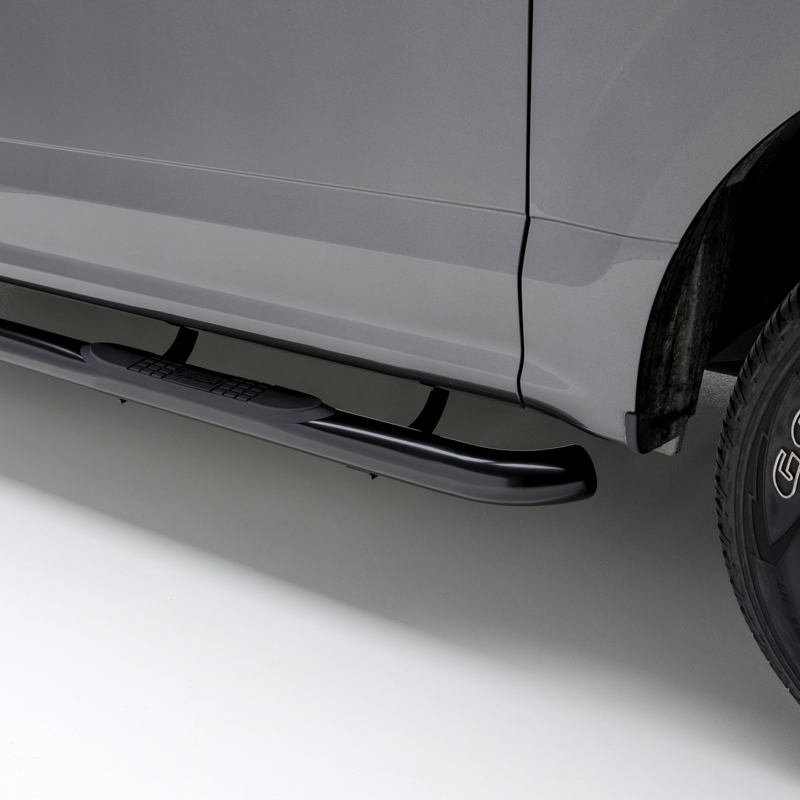 ARIES | 3" Round Black Steel Side Bars - Tundra 2007-2021 ARIES Step Bars