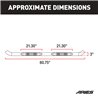 ARIES | 3" Round Black Steel Side Bars - F-150 4.2L / 4.6L / 5.4L 2004-2008