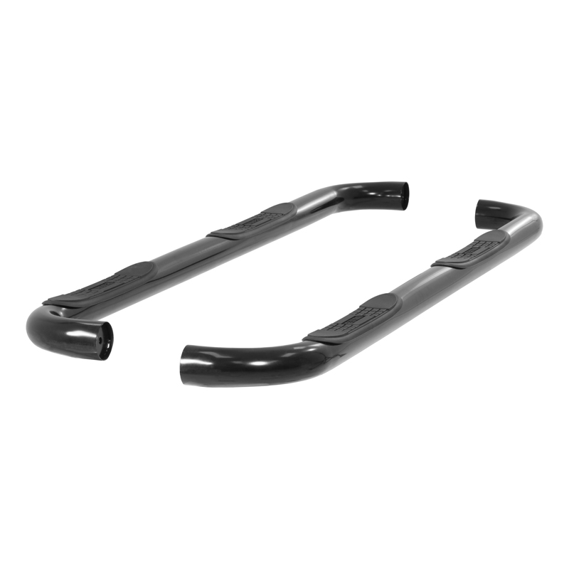 ARIES | 3" Round Black Steel Side Bars - Expedition 3.5T / 5.4L 2007-2018