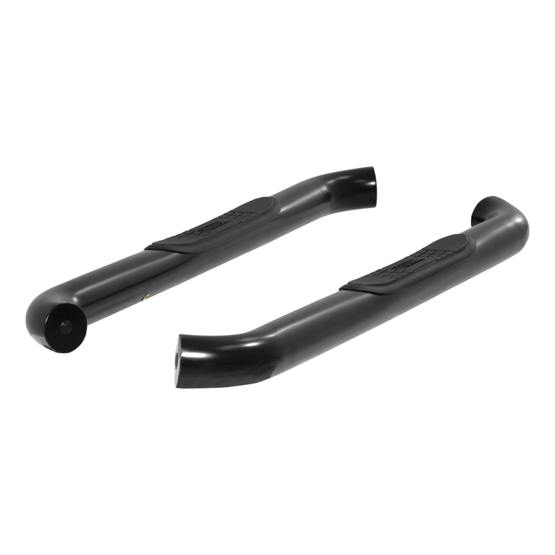 ARIES | 3" Round Black Steel Side Bars - Chevrolet / GMC 2007-2018