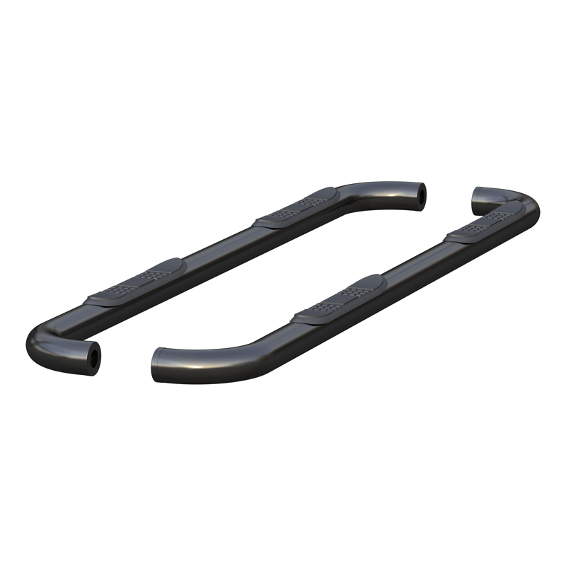 ARIES | 3" Round Black Steel Side Bars - Ram 1500 2019-2022