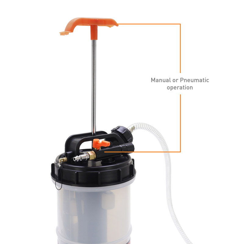 Mishimoto | Mishimoto Fluid Extractor, Manual and Pneumatic, 9.5L