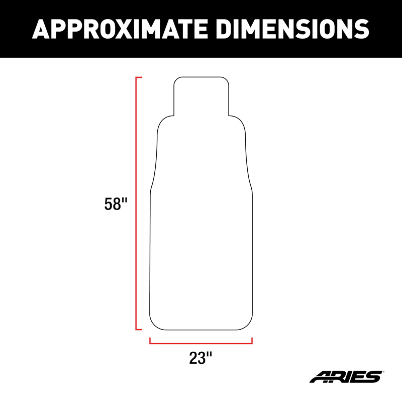 ARIES | Seat Defender 58" x 23" Removable Waterproof Grey Bucket Seat Cover