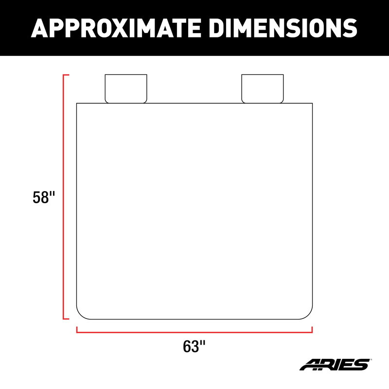 ARIES | Seat Defender 58" x 63" Removable Waterproof Grey XL Bench Seat Cover