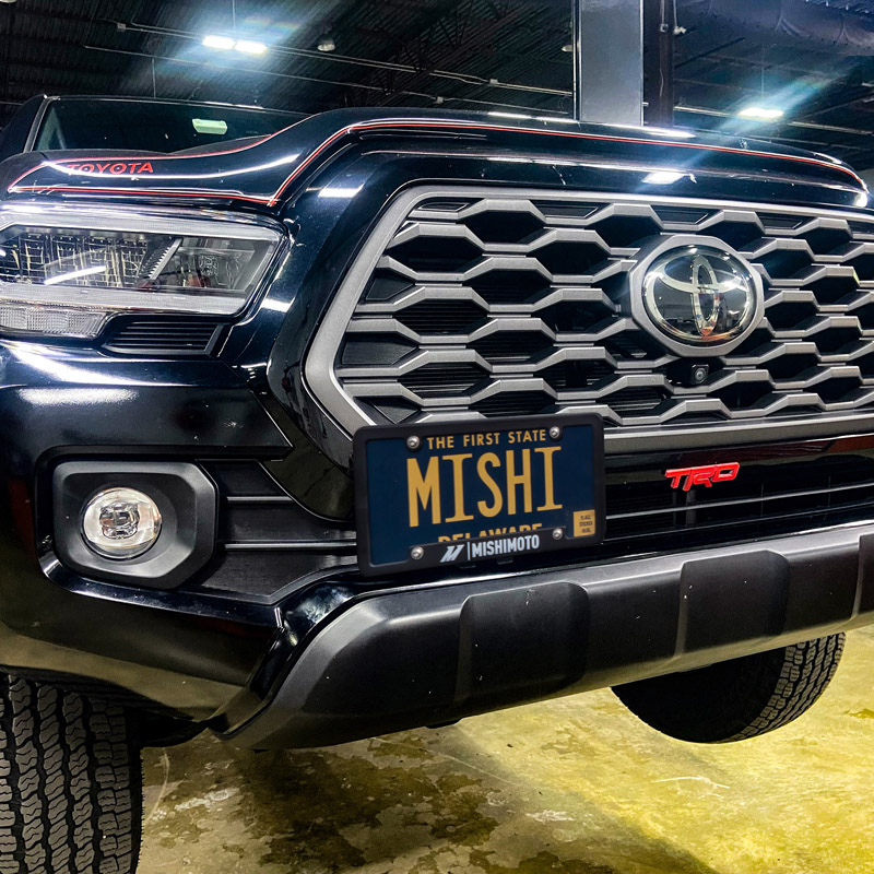 Mishimoto | License Plate Relocation Kit, fits Toyota Tacoma 2016-2023 - Tacoma SR5 / Limited 2.7L / 3.5L 2016-2023