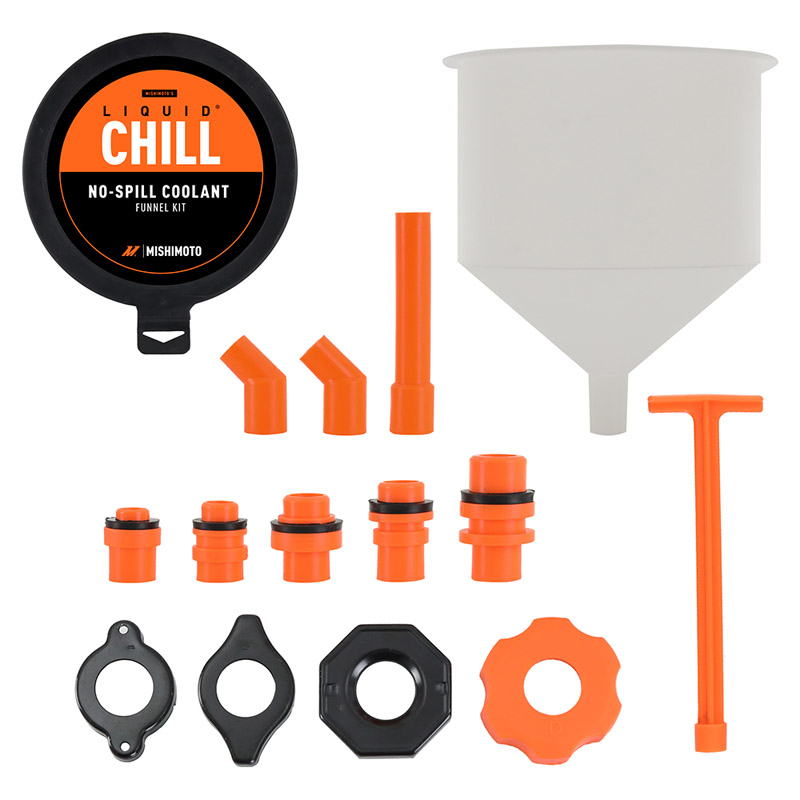 Mishimoto | No-Spill Coolant Funnel Kit, 15 Piece