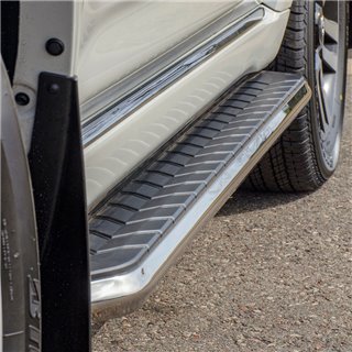 ARIES | AeroTread 5" x 76" Polished Stainless Running Boards - Traverse / Acadia / Acadia Limited 3.6L 2009-2017 ARIES Step Bars
