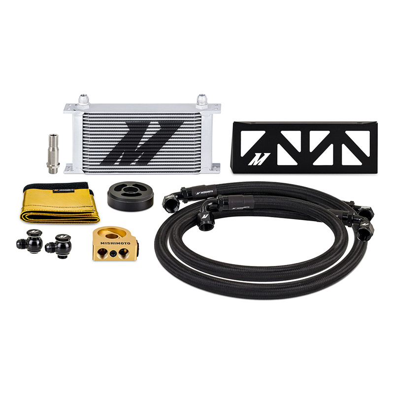 Mishimoto | Oil Cooler, Fits Subaru BRZ/Toyota GR86 2022+, Thermostatic, Silver Cooler - BRZ / GR86 10th Anniversary Special Edi