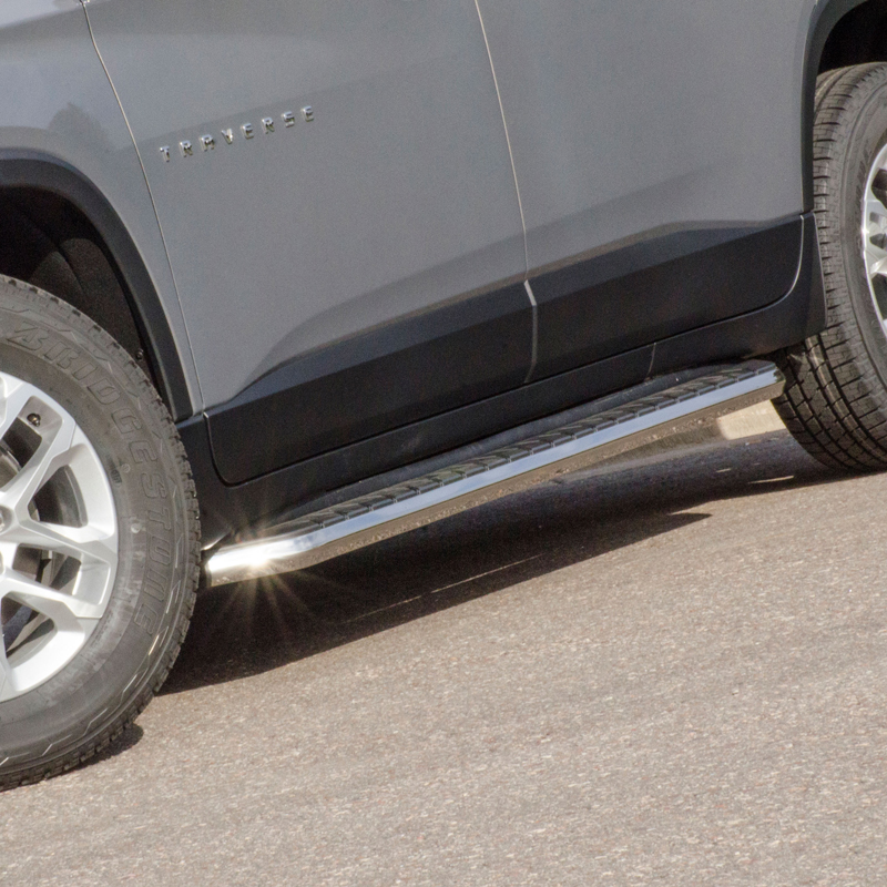 ARIES | AeroTread 5" x 76" Polished Stainless Running Boards - Traverse / Acadia / Acadia Limited 3.6L 2009-2017 ARIES Step Bars