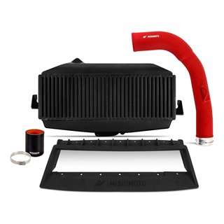 Mishimoto | Top-Mount Intercooler Kit, fits Subaru WRX 2022+, Black Intercooler, Red Pipe - WRX 2.4T 2022-2024