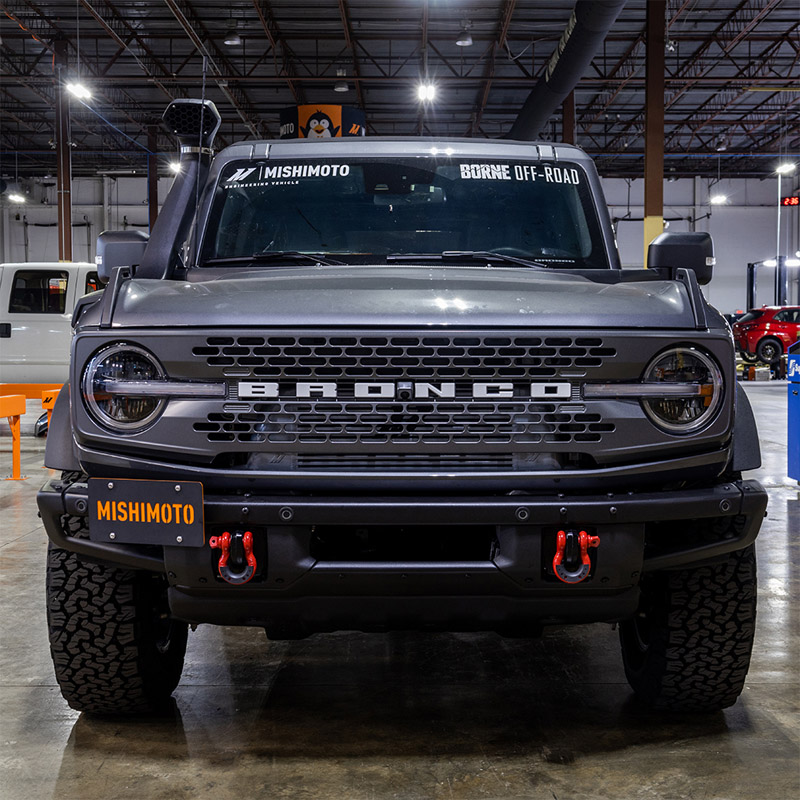 Mishimoto | License Plate Relocation Kit, Fits Ford Bronco 2021+, Modular Bumper - Bronco 2.3T / 2.7T / 3.0T 2021-2024
