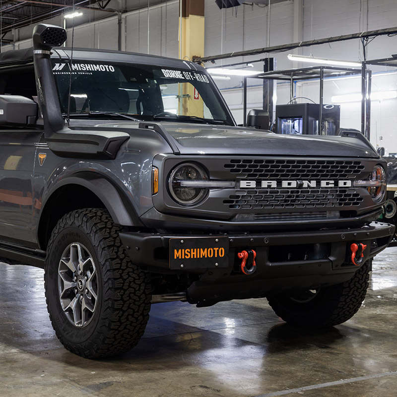 Mishimoto | License Plate Relocation Kit, Fits Ford Bronco 2021+, Modular Bumper - Bronco 2.3T / 2.7T / 3.0T 2021-2024
