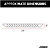 ARIES | AeroTread 5" x 73" Polished Stainless Running Boards - Durango 3.6L / 5.7L / 6.4L 2011-2018 ARIES Step Bars