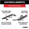 ARIES | AeroTread 5" x 73" Polished Stainless Running Boards - Durango 3.6L / 5.7L / 6.4L 2011-2018 ARIES Step Bars