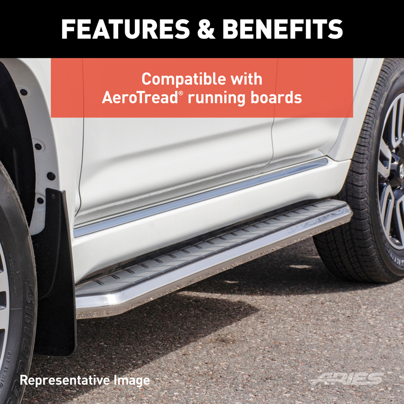 ARIES | Mounting Brackets for AeroTread - Traverse / Acadia / Acadia Limited 3.6L 2009-2017