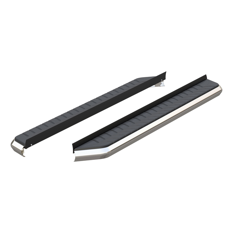 ARIES | AeroTread 5" x 73" Polished Stainless Running Boards (No Brackets) - Cadillac / Chevrolet / Dodge / Ford / GMC / Nissan 