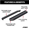 ARIES | AeroTread 5" x 70" Black Stainless Running Boards (No Brackets) - Acura / Ford / Honda / Hyundai / Jeep / Nissan / Toyot