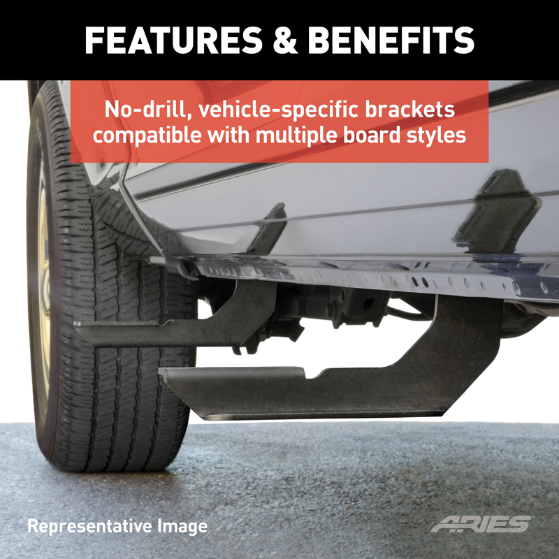 ARIES | VersaTrac Mounting Brackets - Chevrolet / GMC 2002-2020 ARIES Step Bars