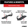 ARIES | RidgeStep 6-1/2" x 53" Black Steel Running Boards - F-150 2004-2014 ARIES Step Bars