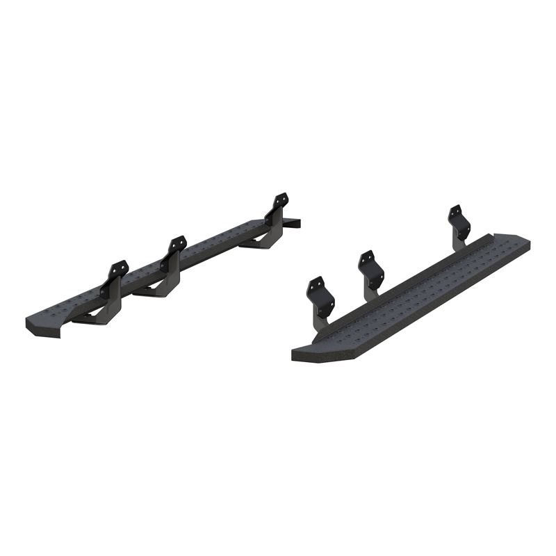 ARIES | RidgeStep 6-1/2" x 91" Black Steel Running Boards - F-150 / Lightning / F-250 / F-350 2015-2023 ARIES Step Bars