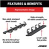 ARIES | RidgeStep 6-1/2" x 91" Black Steel Running Boards - F-150 / Lightning / F-250 / F-350 2015-2023 ARIES Step Bars
