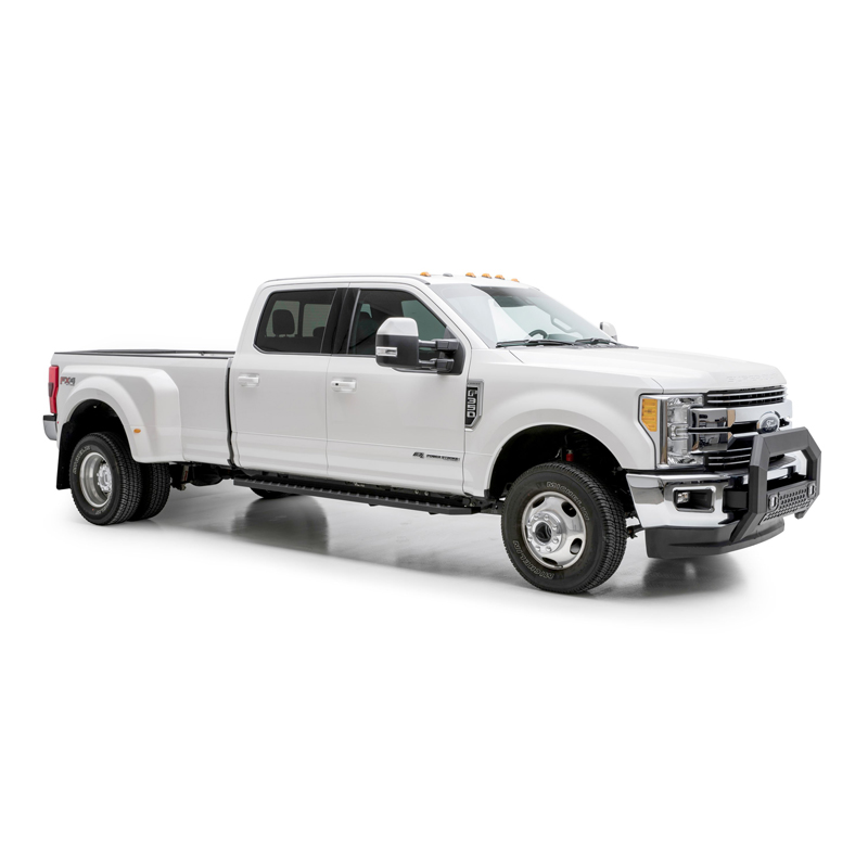 ARIES | RidgeStep 6-1/2" x 91" Black Steel Running Boards - F-150 / Lightning / F-250 / F-350 2015-2023 ARIES Step Bars