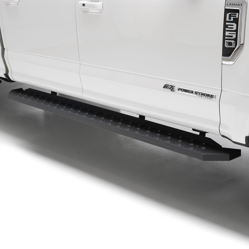 ARIES | RidgeStep 6-1/2" x 85" Black Steel Running Boards - F-150 / F-250 / F-350 2015-2023 ARIES Step Bars