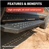 ARIES | RidgeStep 6-1/2" x 53" Black Steel Running Boards - F-250 / F-350 2000-2016 ARIES Step Bars