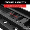 ARIES | RidgeStep 6-1/2" x 91" Black Steel Running Boards - Ram 1500 2019-2022