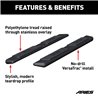 ARIES | AscentStep 5-1/2" x 75" Black Steel Running Boards (No Brackets) - Chevrolet / Dodge / Ford 2000-2023 ARIES Step Bars
