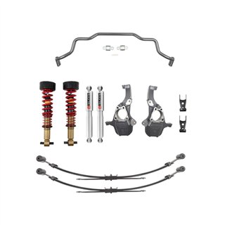 Belltech | Complete Kit Inc. Height Adjustable Front Coilovers & Anti-swaybar Set - Silverado / Sierra 1500 2019-2024