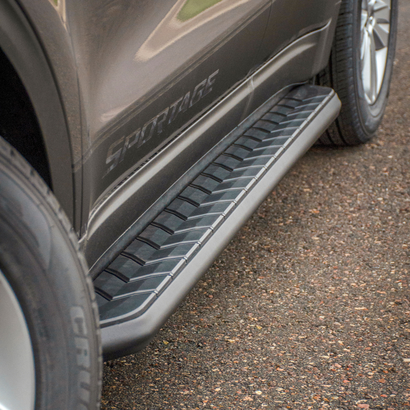 ARIES | AeroTread 5" x 76" Black Stainless Running Boards - Escalade / TahoeYukon 2007-2020