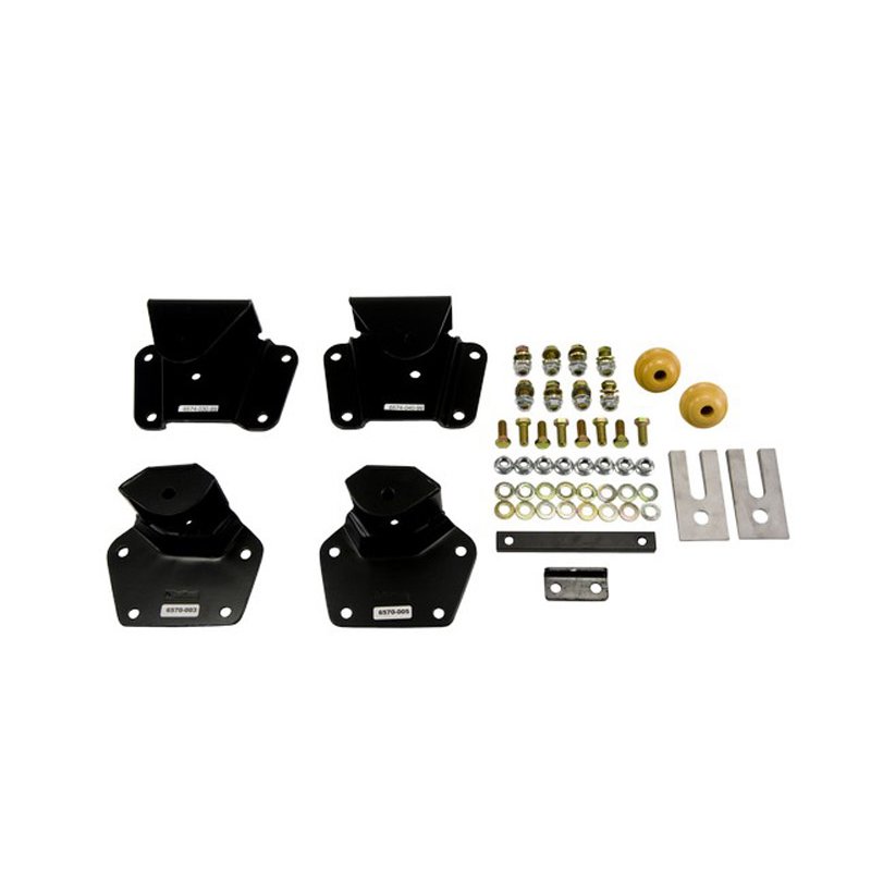 Belltech | 4" Drop Leaf Spring Hanger Kit (Front and Rear Hangers) - Dakota 2000-2004