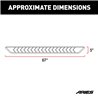 ARIES | AeroTread 5" x 67" Black Stainless Running Boards - 4Runner 4.0L 2014-2021
