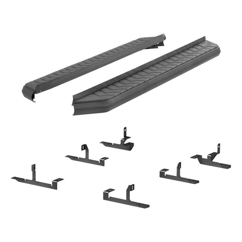 ARIES | AeroTread 5" x 76" Black Stainless Running Boards - Enclave / Traverse 3.6L / 2.0T 2018-2021 ARIES Step Bars
