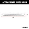 ARIES | AeroTread 5" x 76" Black Stainless Running Boards - Enclave / Traverse 3.6L / 2.0T 2018-2021 ARIES Step Bars