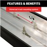 ARIES | AeroTread 5" x 76" Black Stainless Running Boards - Enclave / Traverse 3.6L / 2.0T 2018-2021 ARIES Step Bars