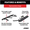 ARIES | AeroTread 5" x 73" Black Stainless Running Boards - Durango 3.6L / 5.7L / 6.4L 2011-2018