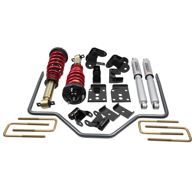 Belltech | Complete Kit Inc. Height Adjustable Front Coilovers & Rear Sway Bar - F-150 2015-2020
