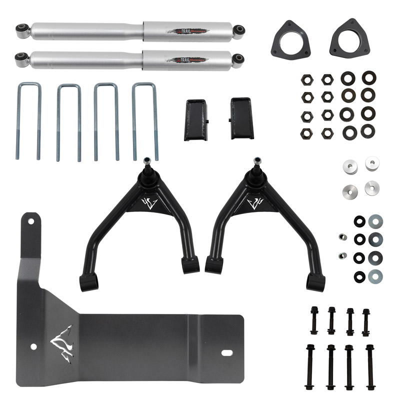 Belltech | 4" Lift Kit Inc. Rear Trail Performance Shocks Only - Silverado / Sierra 1500 2014-2016