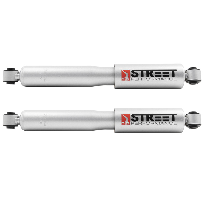 Belltech | 350345SP LOWERING KIT FRONT AND REAR STREET PERFORMANCE STRUTS 2019+ Silverado/Sierra 1500 2WD/4WD 0-4IN. F / 4IN. R 