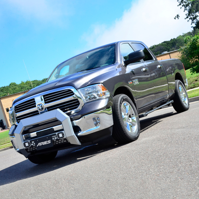 ARIES | AdvantEDGE 5-1/2" Chrome Aluminum Bull Bar with Lights - Ram 1500 / Classic 2009-2022