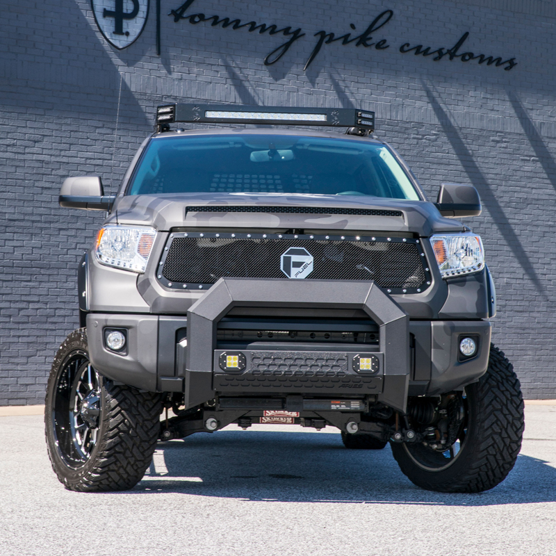 ARIES | AdvantEDGE 5-1/2" Black Aluminum Bull Bar with Lights - Tundra 2007-2021