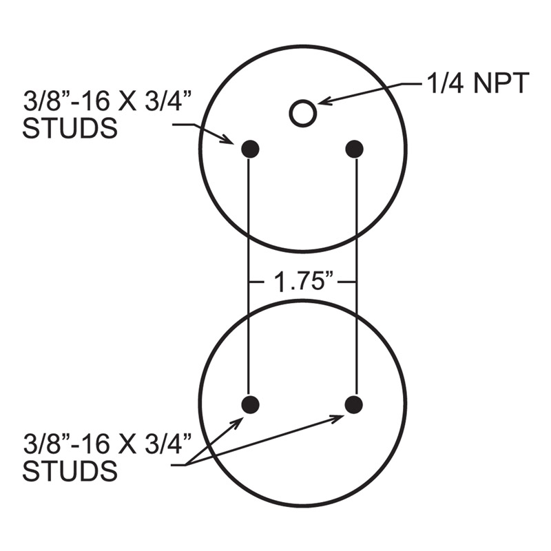 Firestone Ride-Rite | Ride-Rite Replacement Bellows - 268C 1/4OFF 2BT