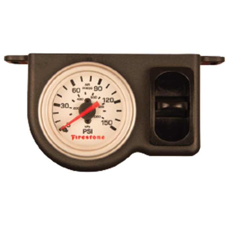Firestone Ride-Rite | Plastic Single Electric White Gauge